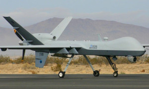 Armed British drone aircraft operated from Britain for the first time