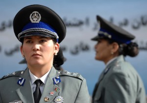 An Afghan National Policewoman (ANP) Image released by the US air force with the ID 100304-F-0782R-012