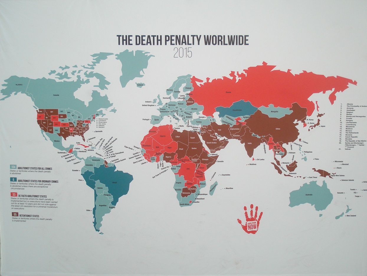 World death penalty map 2015